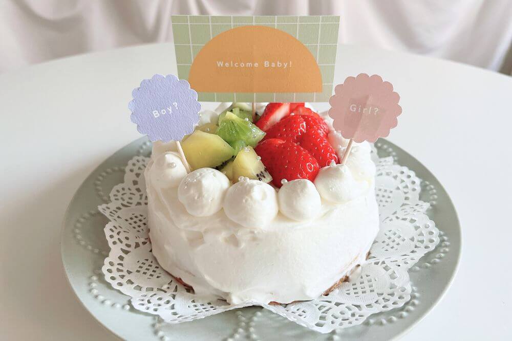 ポップなケーキトッパー