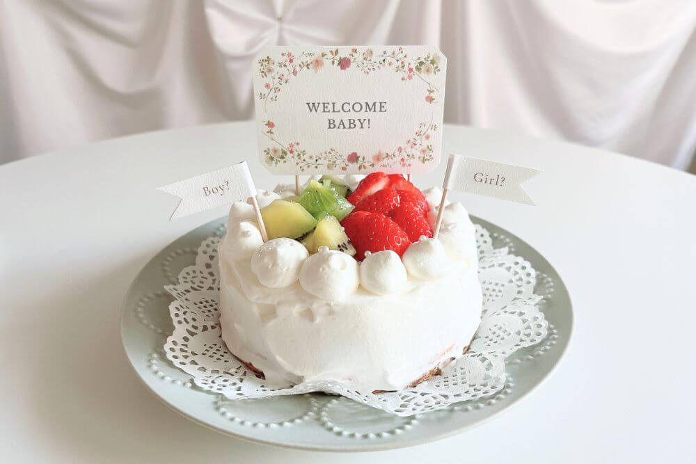 お花のケーキトッパー